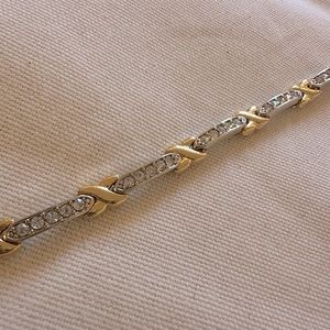 Gold-Plated Bracelet with Cubic Zirconia
